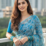 Lavender Cotton Handloom Saree